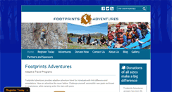 Desktop Screenshot of footprintsadventures.org