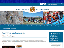 Tablet Screenshot of footprintsadventures.org